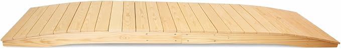 12 FT NATURAL Amish Made Pinewood Heavy Duty Garden Bridge by Unknown