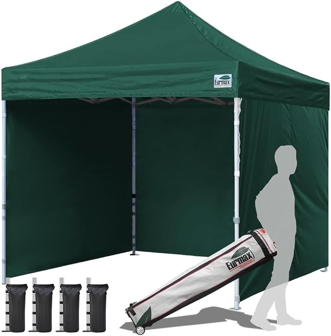 Eurmax USA 10'x10' Pop-up Canopy Tent Commercial Instant Canopies by Eurmax