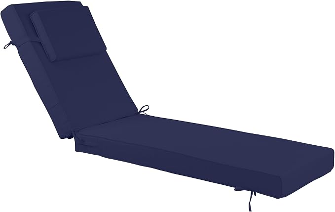 Chaise Lounge Cushions Outdoor 72x21x4 Inch, Patio Lounger Chair Cushion by Unknown