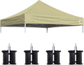 Eurmax USA New 10x10 Pop Up Canopy Replacement Canopy Tent Top Cover, Instant by Eurmax