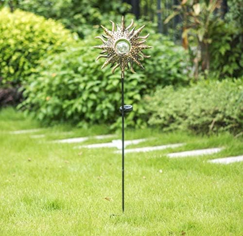 TAKE ME Sun Solar Lights Outdoor Waterproof Metal Garden Stakes - Image 7