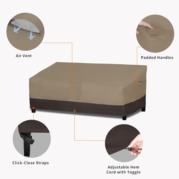 Easy-Going Waterproof Outdoor Couch Cover, Heavy Duty 4-Seater Patio Sofa Cover - Image 4