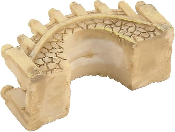 2 Pack Gray & Brown Miniature Stone Arch Bridges - Image 4