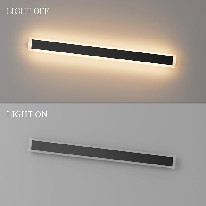 2 Pack 39.4In Long Outdoor LED Wall Light 3000K Modern Exterior Lighting - Image 7