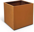 Corten Steel Planter Metal Square Planter 28 Inch Corten Planter Box Tall Cube by GZGNEEVL