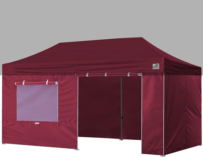 Eurmax USA Full Zippered Walls for 10 x 20 Easy Pop Up Canopy Tent, Enclosure by Eurmax