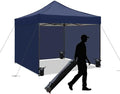 10x10 Pop up Canopy Tent with Sidewalls, Heavy Duty Waterproof Sun Shade Canopy by AERGERGER
