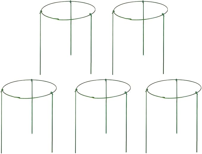 Hanobo 5 Pack Garden Plant Support Rings by Hanobo