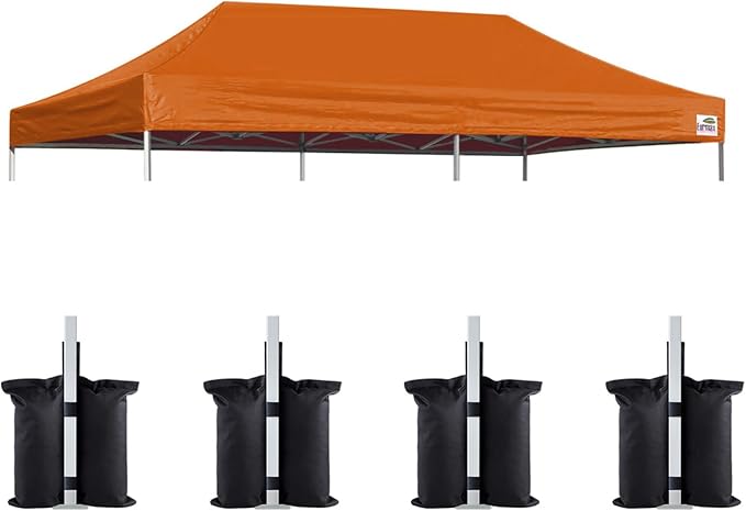 Eurmax USA 10x20 Pop Up Canopy Replacement Canopy Tent Top Cover, Instant by Eurmax