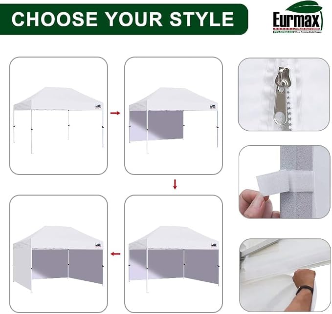 Eurmax USA 10'x15' Pop Up Canopy Tent Commercial Instant Canopies - Image 7