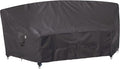 Curved Patio Furniture Cover for Outdoor Sectional Sofa, Half Moon Lawn Outside by Flexiyard