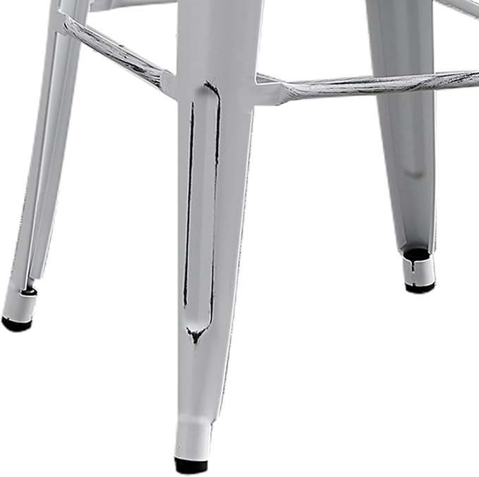 AC Pacific 30” Metal Backless Barstool Set of 2 – Country Rustic Style - Image 8