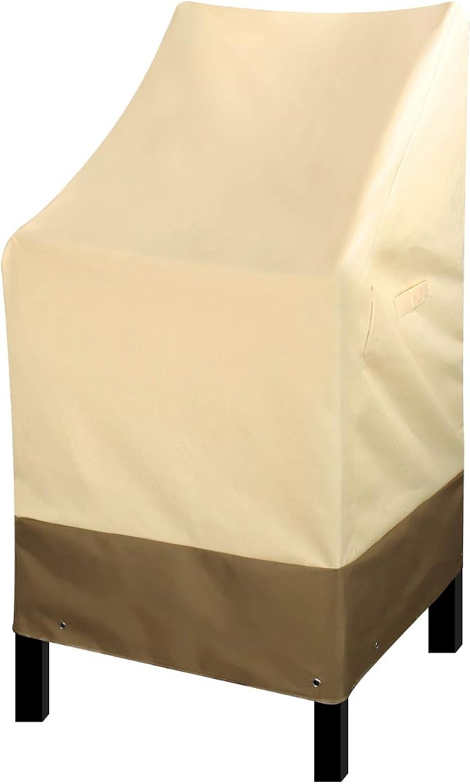 RosieLily High Back Patio Chair Covers Waterproof Heavy Duty Stackable Outdoor - Image 2