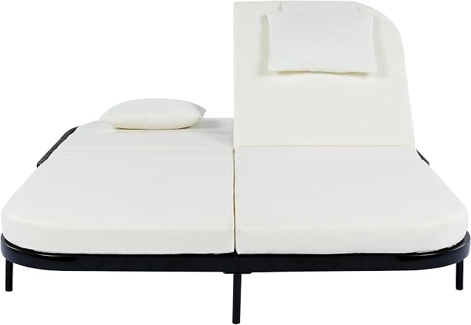 Merax Outdoor Daybed, Patio Rattan Daybed - Image 2
