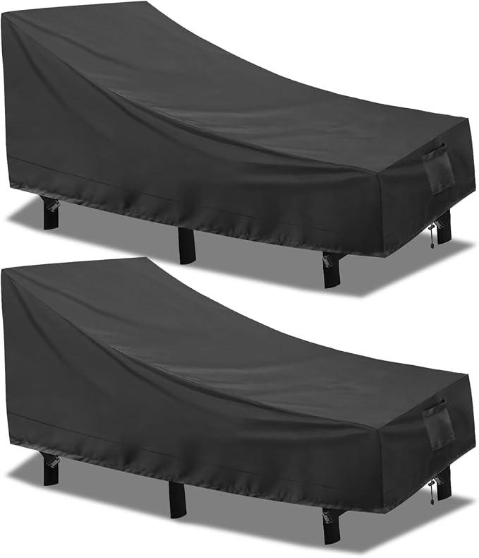 PureFit Outdoor Chaise Lounge Cover, Lounge Chair Covers Waterproof Patio by PureFit