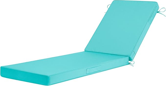 Basic Beyond Chaise Lounge Cushions Outdoor, 3-Layer Waterproof Outdoor by BasicBeyond