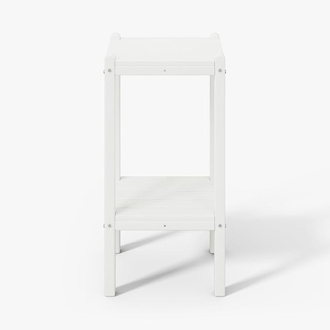 WestinTrends Malibu 36" Outdoor Adirondack HDPE 2-Tier Patio Side Table by WestinTrends