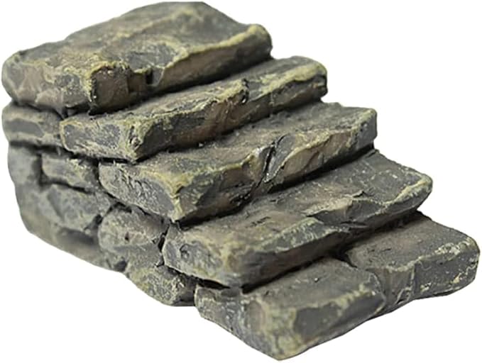 1Pc Gray Outdoor Miniature Resin Bridge Stair Stone Straight Bridge Stairs by Unknown