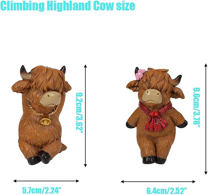 2-piece set Highland Cow Pot Huggers - Image 9