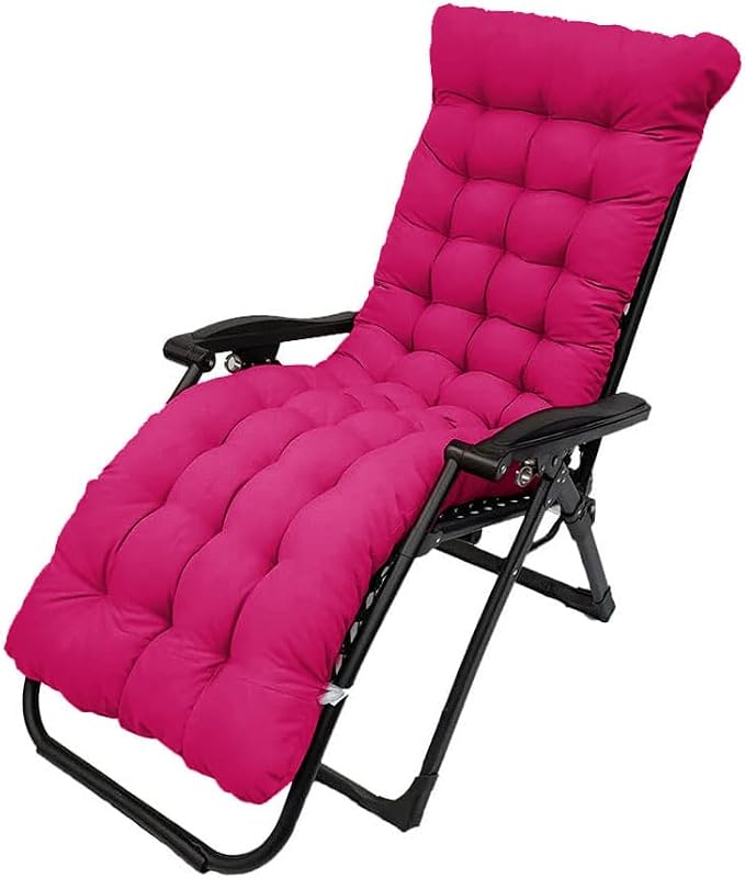 Patio Chaise Lounger Cushion, 61in Lounge Chair Recliners Chair Cushions by Pasrdqoyp