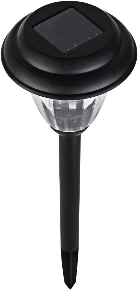 Solar Outdoor Pathway Lights Matt Black Stainless Steel Painted LED Lights - Image 7