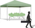 10x10 ft Pop Up Canopy Tent, Easy Up Instant Outdoor Canopy, Straight Legs by SAILARYPatioFurniture