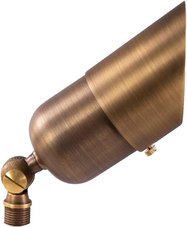 12V LogiSpot Brass Outdoor Spotlight - Image 2