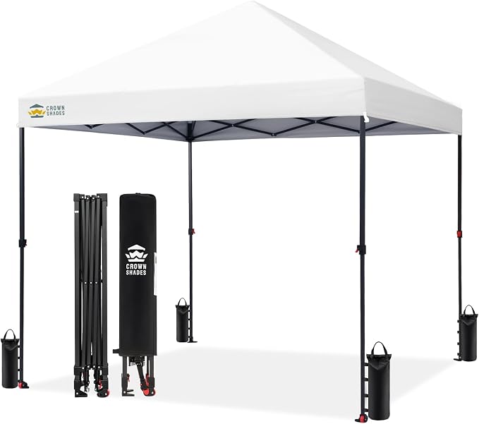 CROWN SHADES 8x8 Pop Up Canopy by CrownShades
