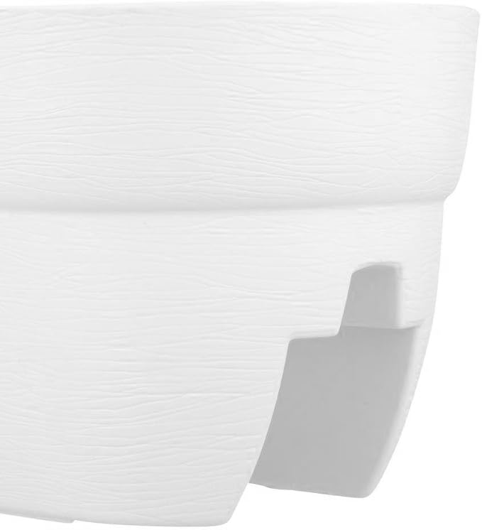 Bloomers Railing Planter with Drainage Holes – 24" Weatherproof Resin Planter – - Image 9