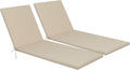 Only choice 2 PCS Set Outdoor Chaise Lounge Cushion, 75 x 24 in Lounge Chair by ONLYCHOICE