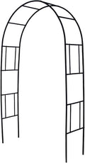 Metal Pergola Arbor Trellis, 7 Feet High x 4 Feet Wide, Garden Arch by SCENDOR