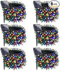 OZS 6 Pack 480LED Solar Christmas String Lights Outdoor, Waterproof 8 Modes by OZS