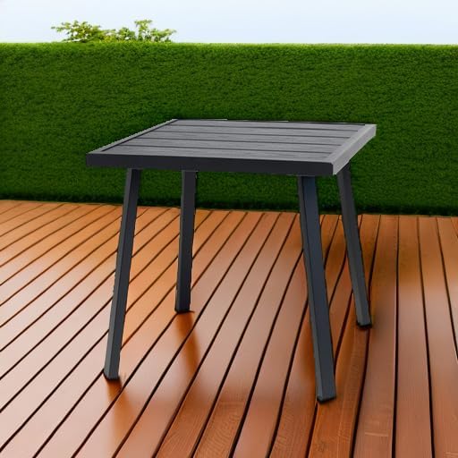 C-Hopetree Small Metal Outdoor Coffee Side Table - Image 6