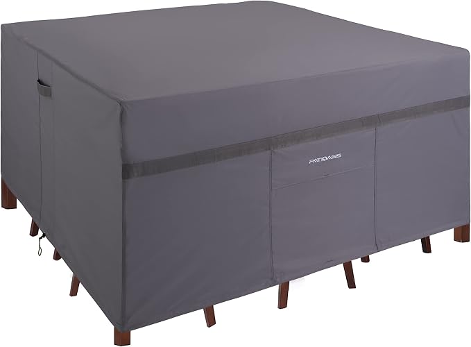 Covers Ultimate Grey Square Outdoor Table by PATIOASIS