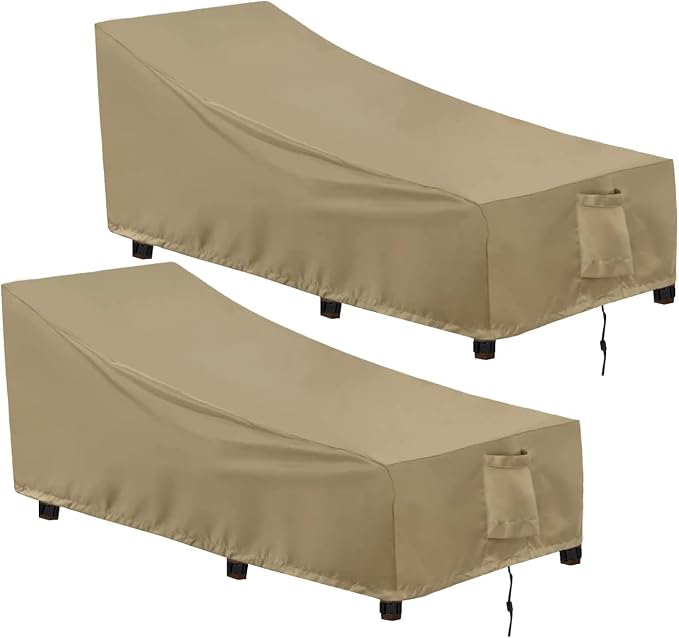 OutdoorLines Outdoor Waterproof Patio Chaise Lounge Chair Cover by OutdoorLines