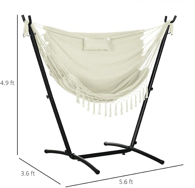 Outsunny Patio Hammock Chair - Image 7
