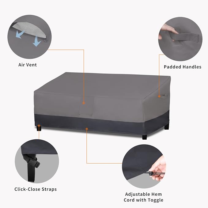 Easy-Going Waterproof Outdoor Couch Cover, Heavy Patio Furniture Sofa Cover - Image 4