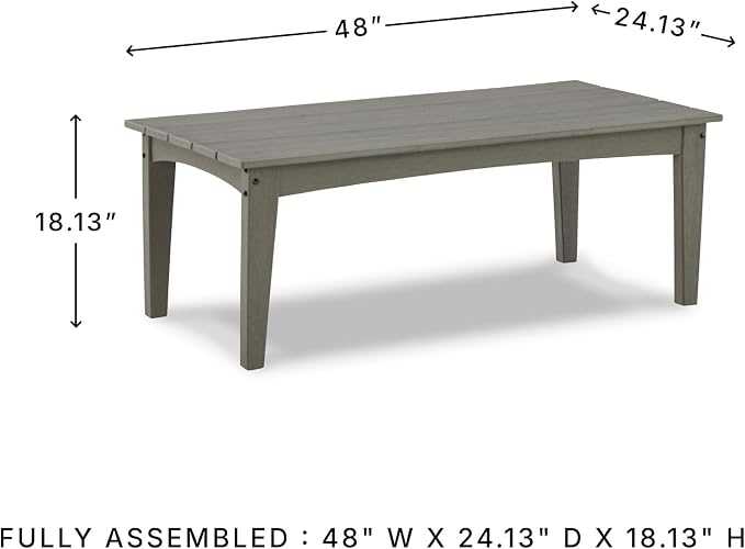 Signature Design by Ashley Visola Outdoor HDPE Patio Cocktail Table - Image 3