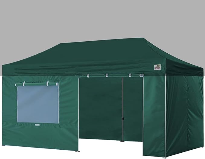 Eurmax USA Full Zippered Walls for 10 x 20 Easy Pop Up Canopy Tent, Enclosure by Eurmax