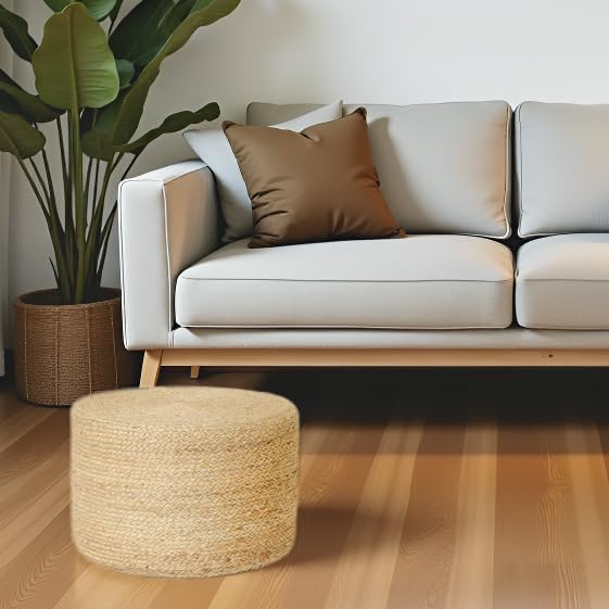 REDEARTH · Cylindrical Pouf Foot Stool Ottoman - Image 2