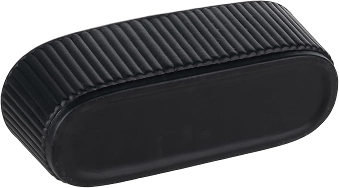 MyGift 12 Inch Ceramic Succulent Planter, Oval Matte Black Planter Pot - Image 6