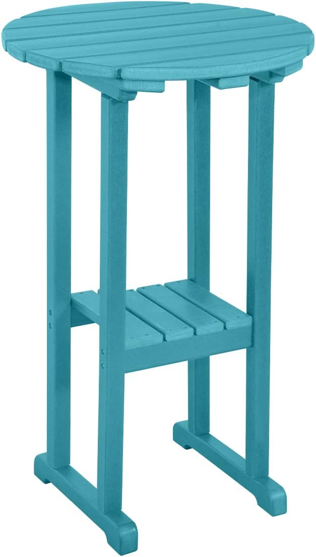 Sundale Outdoor 39 Inches Height Adirondack Bar Table, Patio HDPE Pub Height by SundaleOutdoor