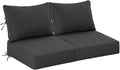 Sundale Outdoor Olefin Deep Seat Cushion Set of 2, Patio Chair Cushion and by SundaleOutdoor
