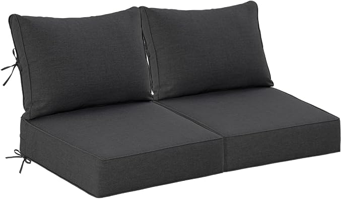 Sundale Outdoor Olefin Deep Seat Cushion Set of 2, Patio Chair Cushion and by SundaleOutdoor