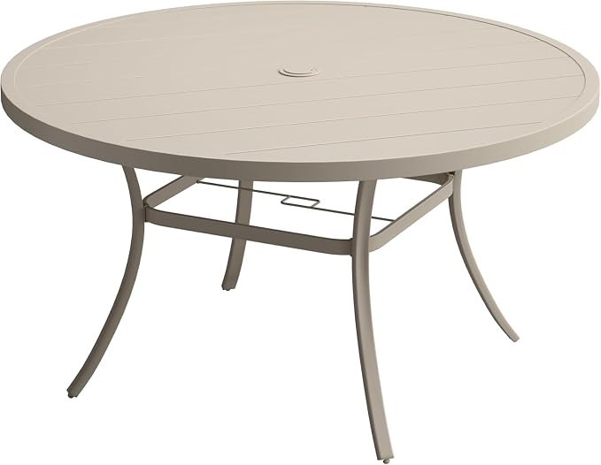 VICLLAX 53" Outdoor Round Patio Table by HOME