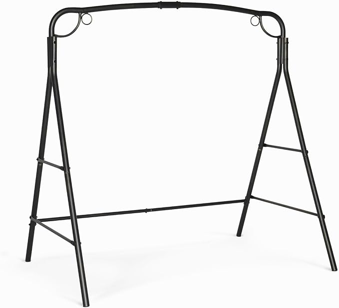 VINGLI Metal Porch Swing Frame, Heavy Duty 660 LBS Limit Steel Porch Swing Stand by VINGLI
