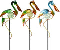 3Pcs Pelican Decorative Garden Stakes, 56.5''H Waterproof Glow in The Dark by SATHGA