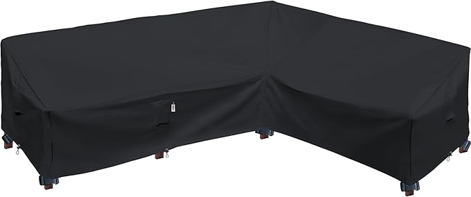 Heavy Duty Outdoor Sectional Cover, Lawn Patio Furniture Protector by Flexiyard