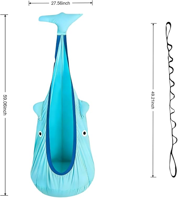 Blue Dolphin Pod Swing Seat for Kids - Image 4