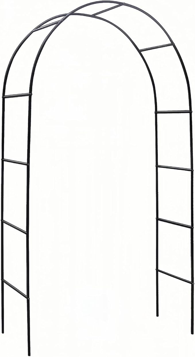 Garden Arch, Outdoor Flower Garden Arch Trellis, Sturdy Steel Arbor by ATRARTTOREAL